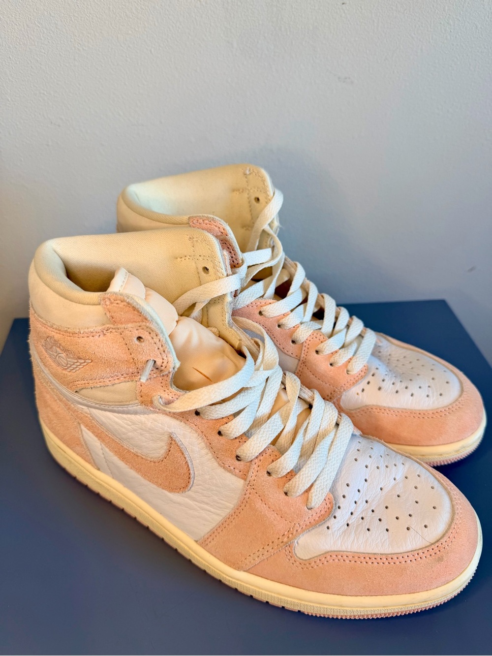 Nike Women's High-Top Sneakers in Pink and White